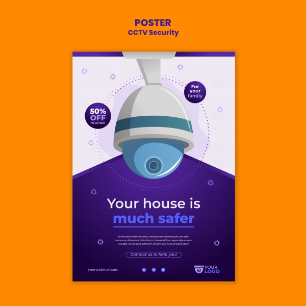 Download the camera surveillance product poster source file